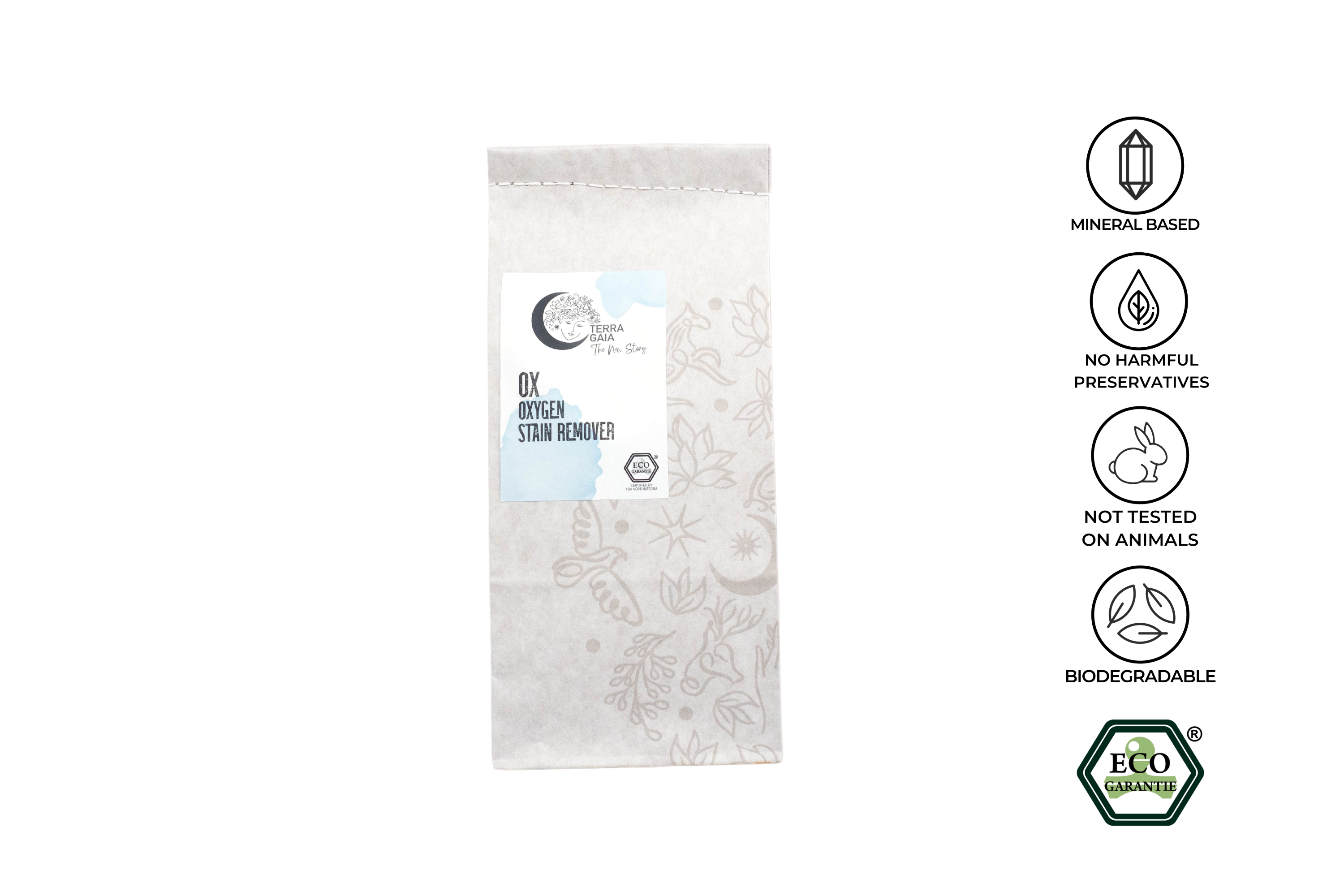 Ekologiškas deguoninis "OX" dėmių valiklis Terra Gaia, 1kg