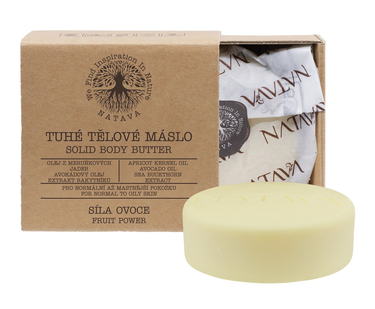 Natūralus kietasis kūno sviestas NATAVA Fruit Power