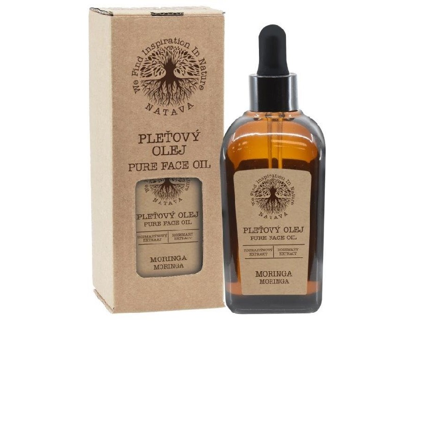 Natūralus moringos aliejus veidui NATAVA, 100 ml