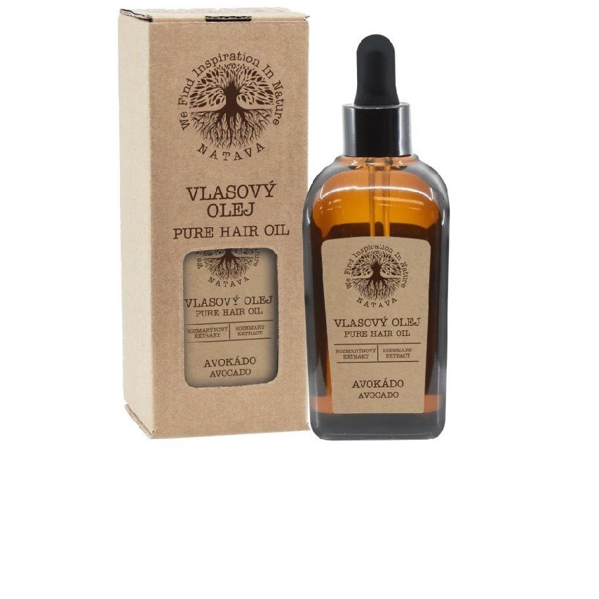 Natūralus avokadų aliejus plaukams NATAVA, 100 ml