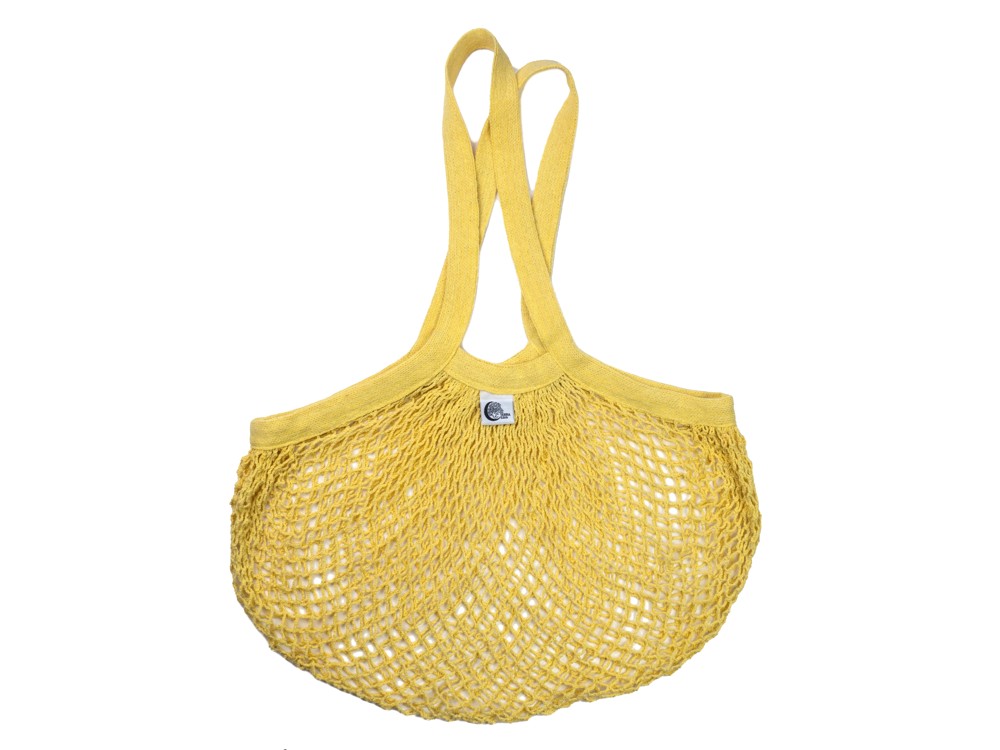 Tinklinis pirkinių krepšys su ilgomis rankenomis (Banana)