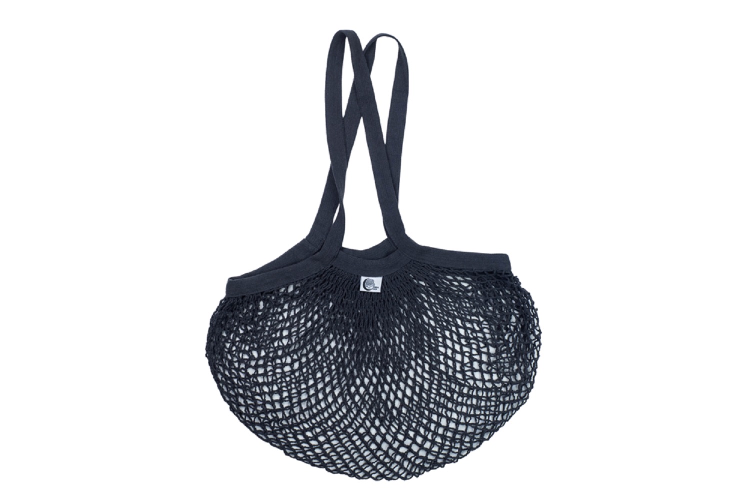 Tinklinis pirkinių krepšys su ilgomis rankenomis (Charcoal)