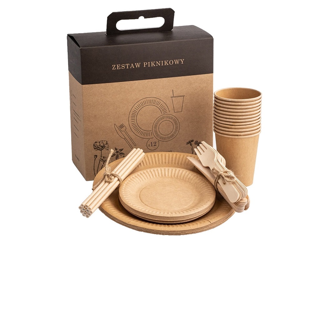 Vienkartinių indų rinkinys 12 asmenų