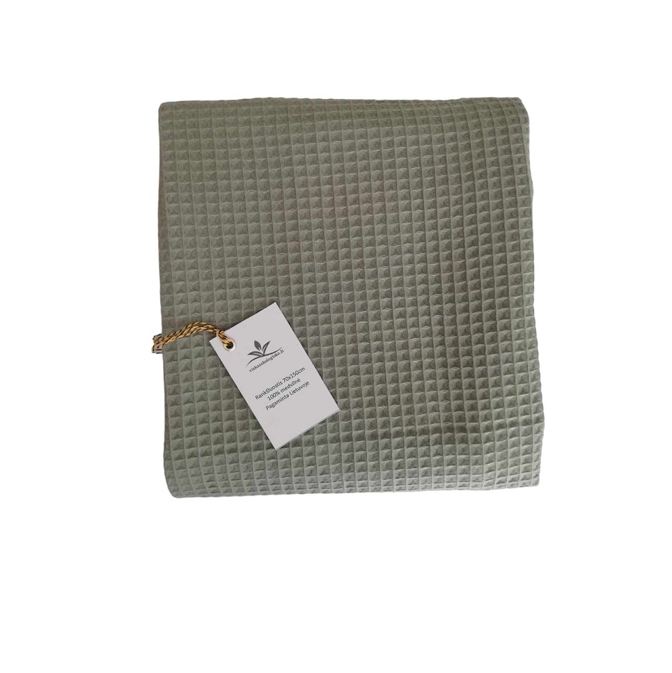 Medvilninis vonios rankšluostis (žalsvas, 70x150 cm)