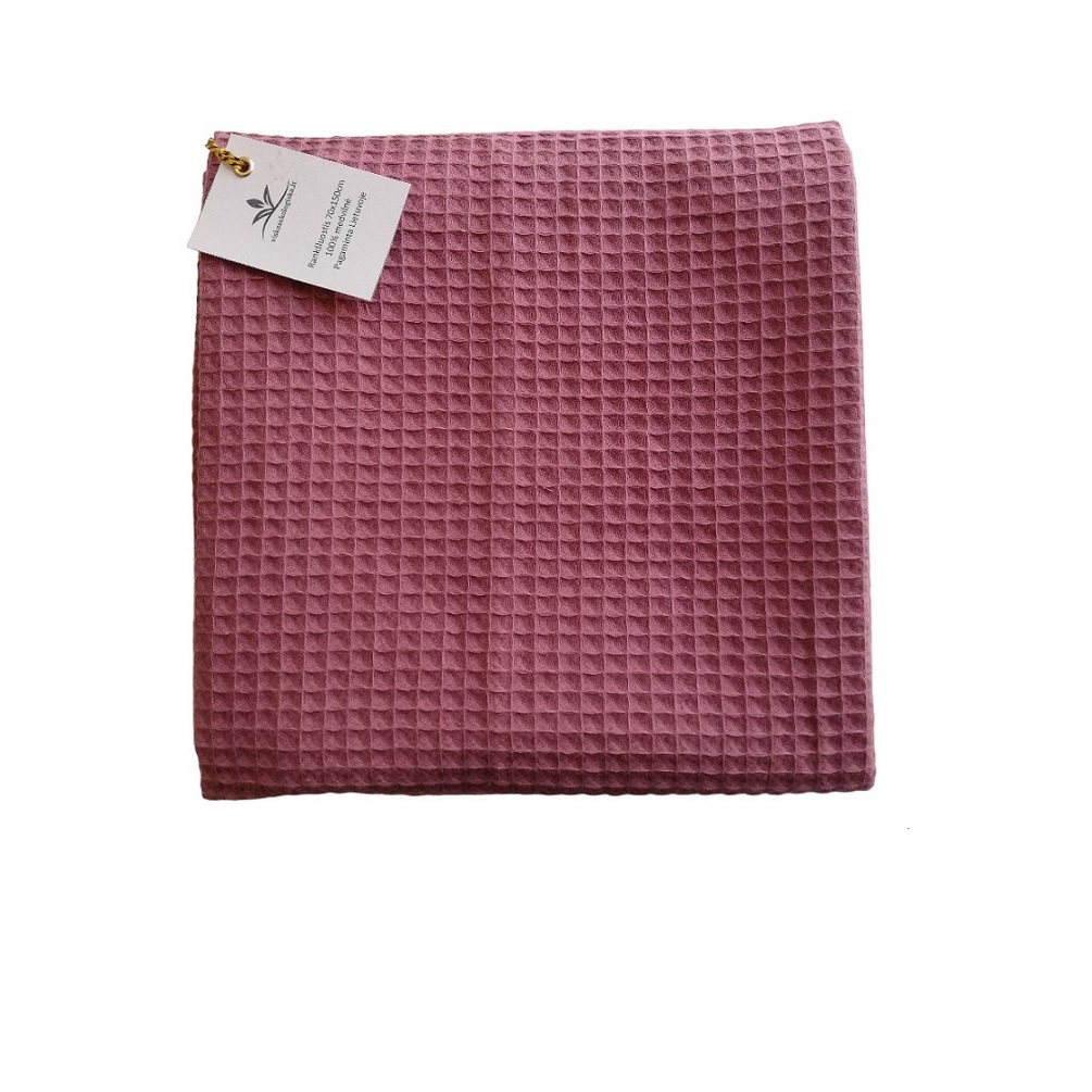 Medvilninis vonios rankšluostis (alyvinė spalva, 70x150 cm)