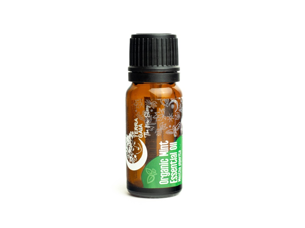 Ekologiškas natūralus mėtų eterinis aliejus Terra Gaia, 10ml