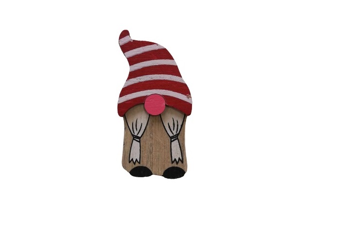 Pastatoma medinė Kalėdinė dekoracija "Nykštukas"